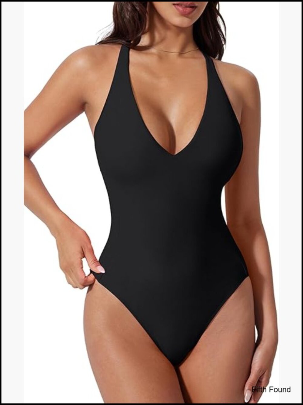 Slimming Tummy Control One Piece Swimsuit Sexy Low Back Monokini Cheeky High Cut